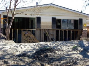 Devastation on Pratt Drive, along the London Avenue Canal