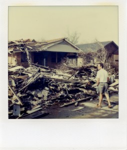 Dan Dog surveys the wreckage, Lower Ninth Ward