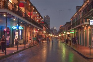 Bourbon Street, low end of the scale.