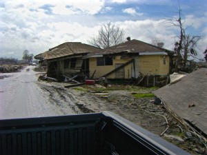 The Lower 9th from the Commodore's truck, January, 2006.